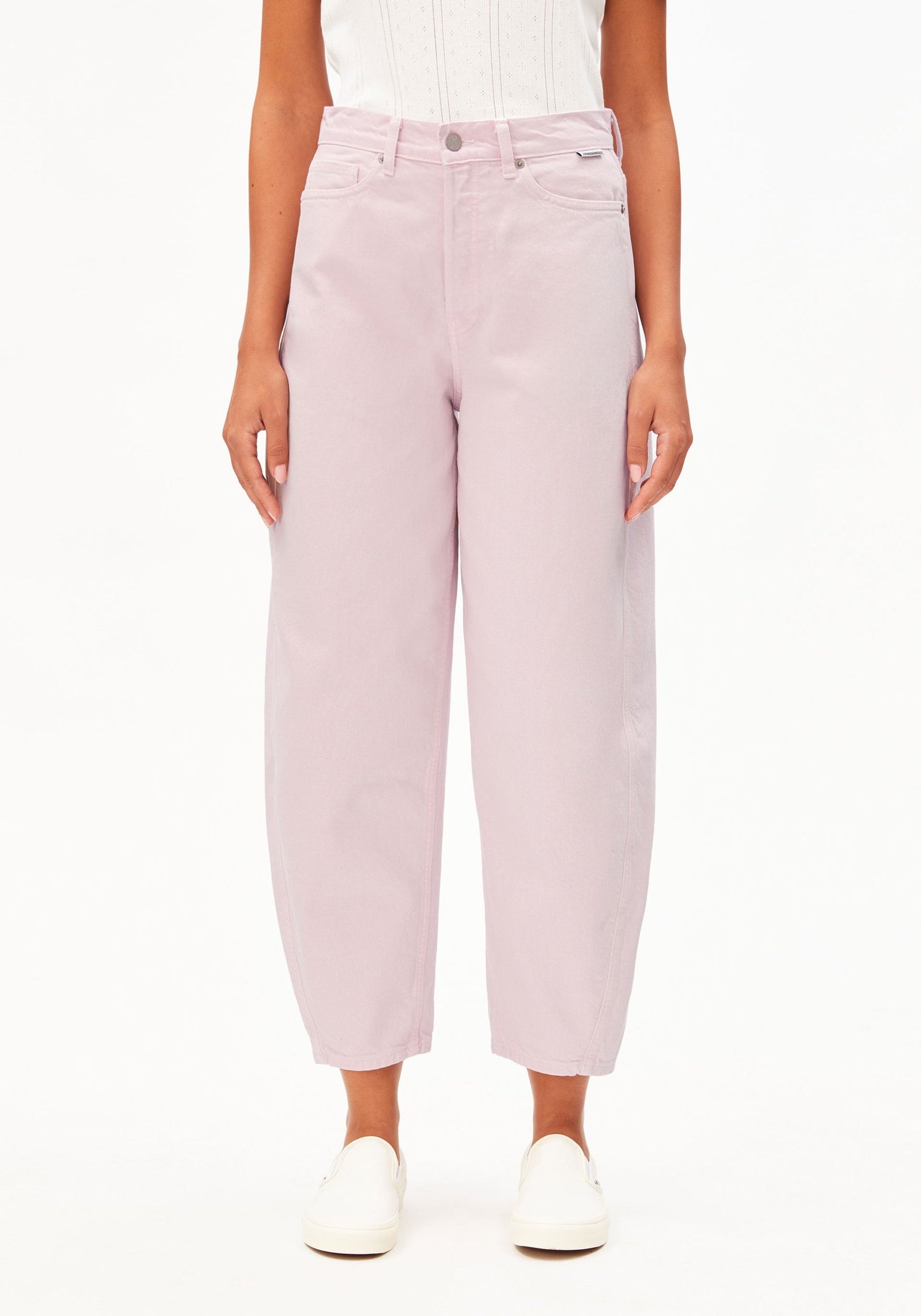 LAST ONE in 27/32 - Detox Denim Baarly High Waist Barrel - Pink Mist
