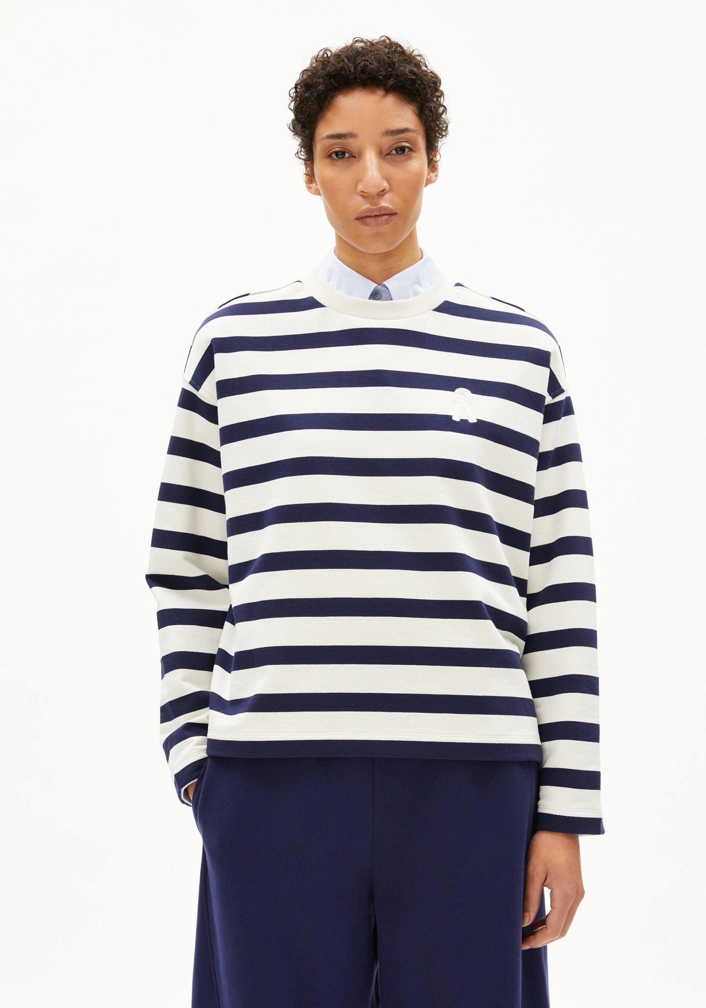 Frankaa Iconic Bold Sweater - Undyed/Tinted Navy
