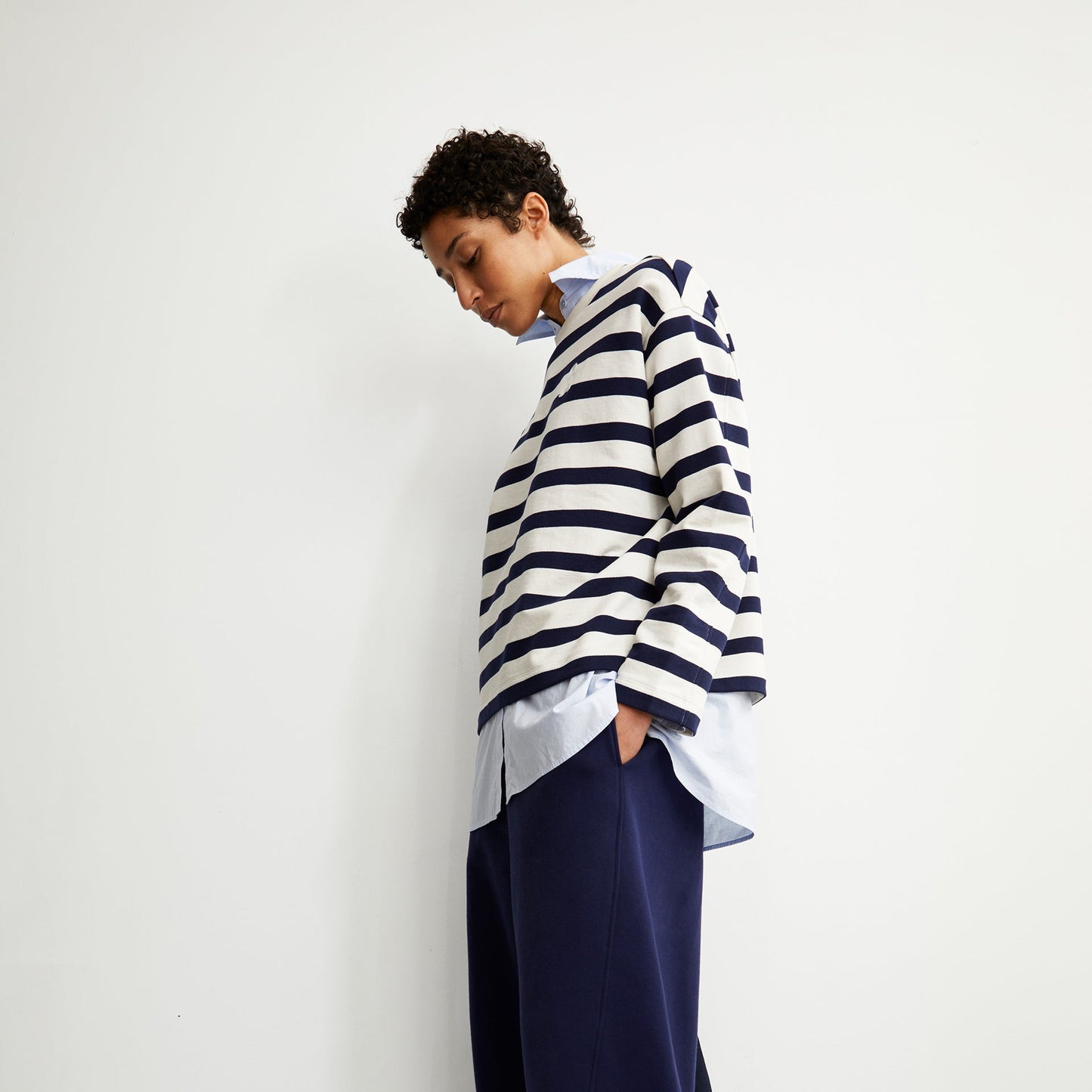 Frankaa Iconic Bold Sweater - Undyed/Tinted Navy