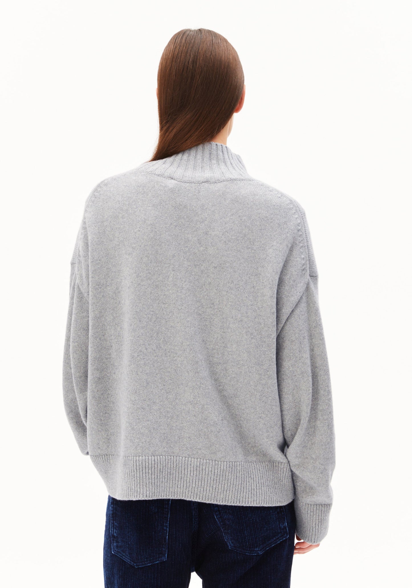 Kaarlin Knitted Sweater - Silver Melange