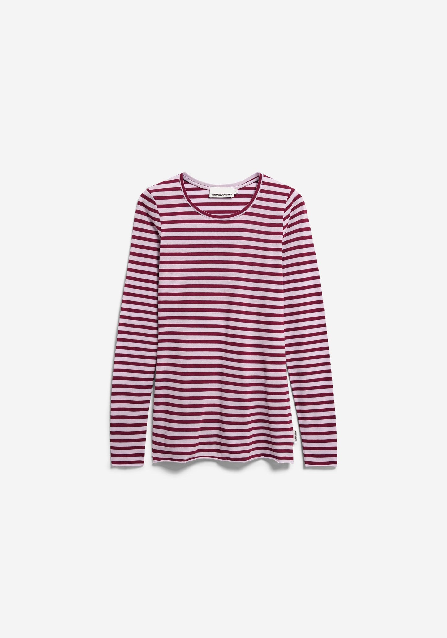Einiaara Stripe Longsleeve - Moonlit Lilac/Velvet Red