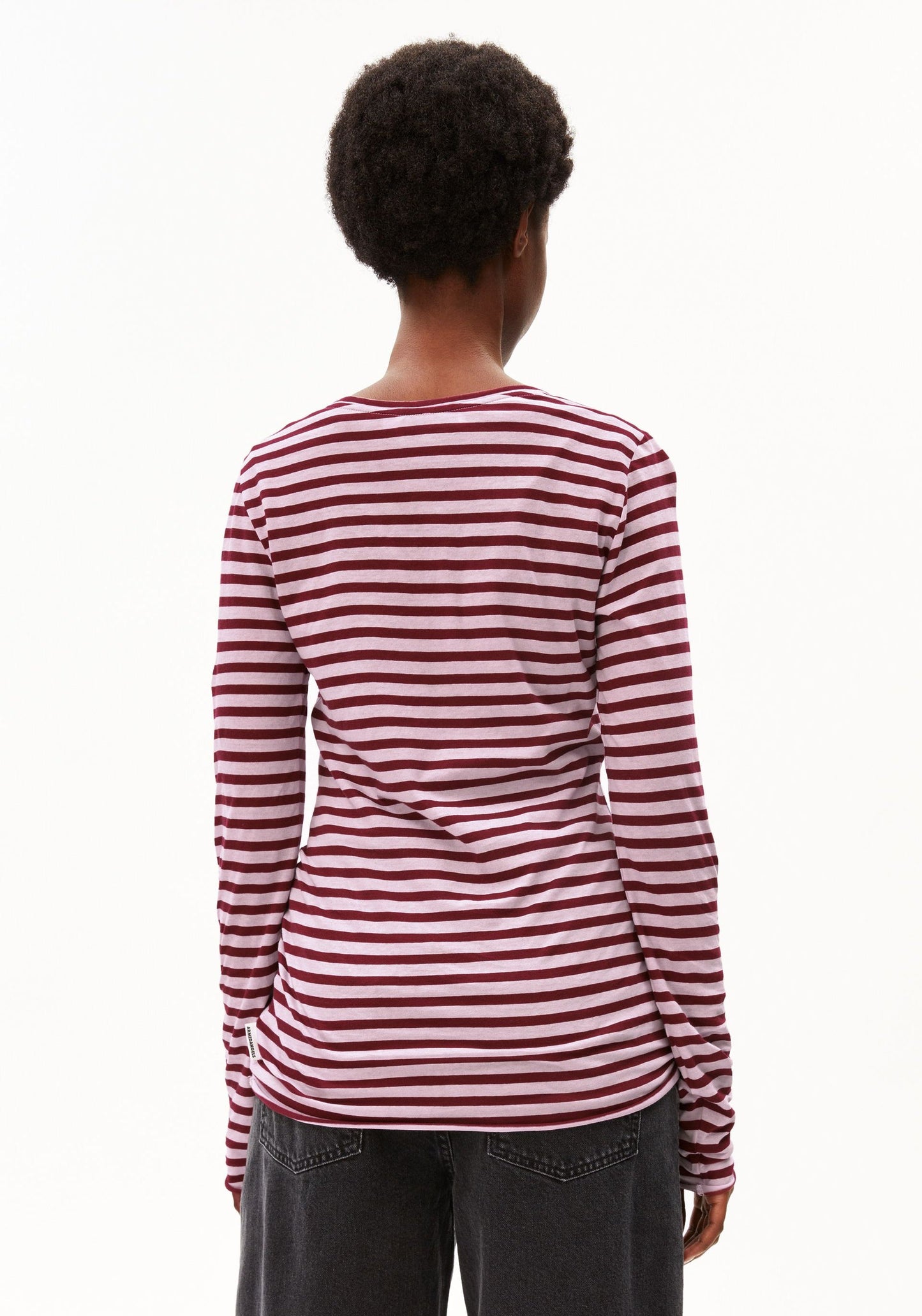 Einiaara Stripe Longsleeve - Moonlit Lilac/Velvet Red