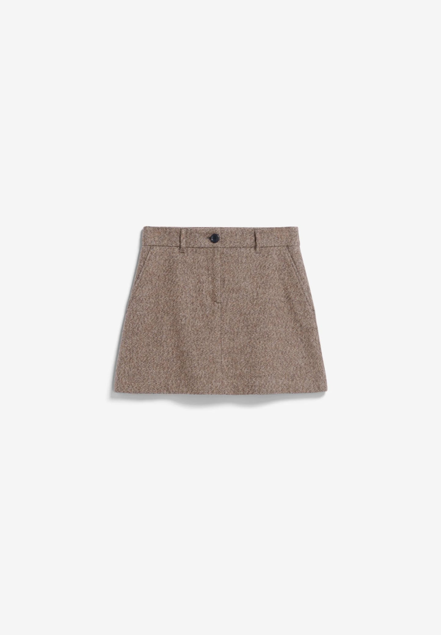LAST ONE in XL - Hannaahla Tweed Woven Skirt - Pure/Walnut Cream