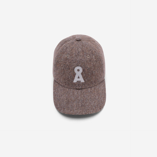 LAST ONE - Yenaas Tweed Cap - Pure/Walnut Cream