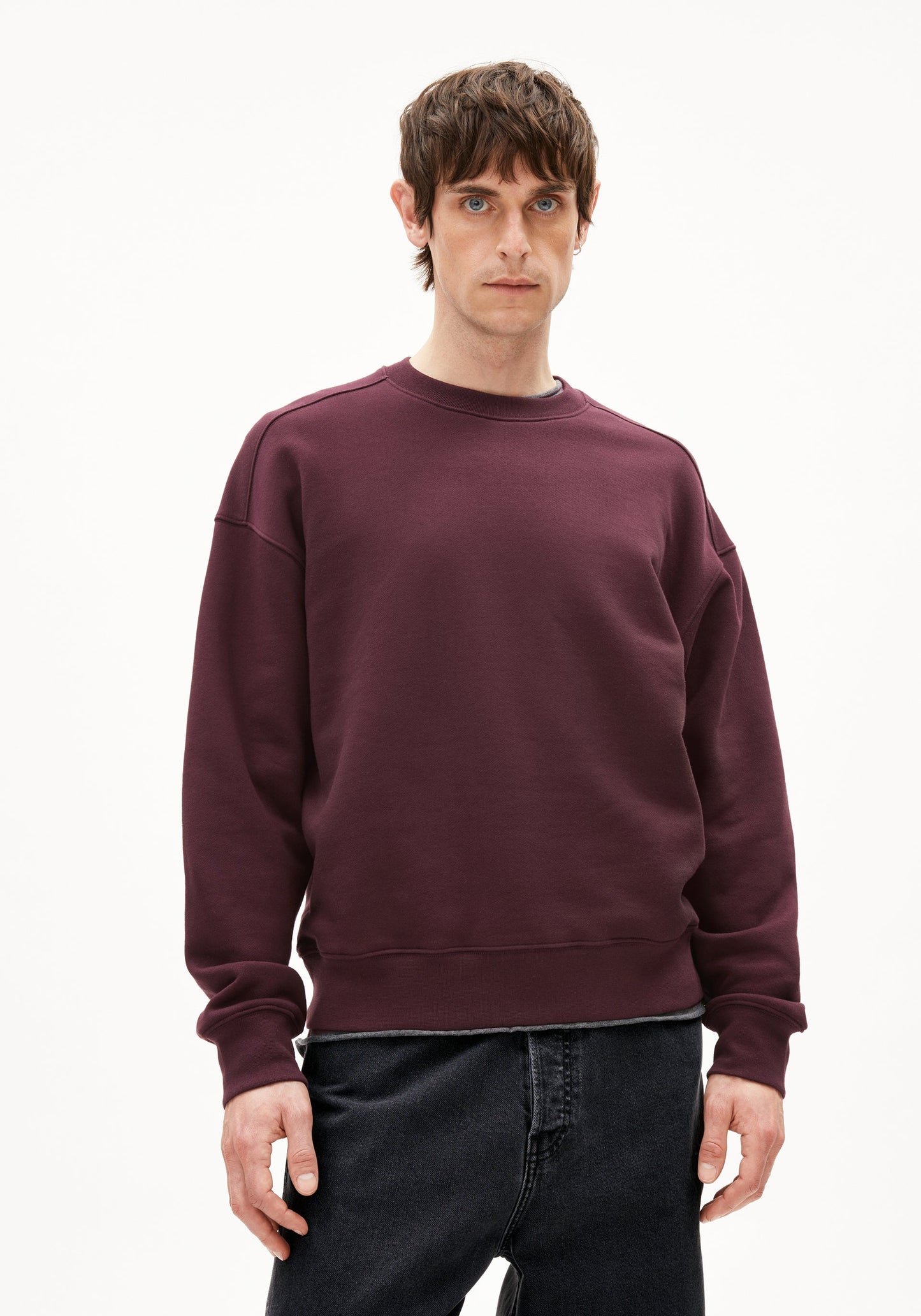Emaal Zick Zack Sweater - Dark Cranberry