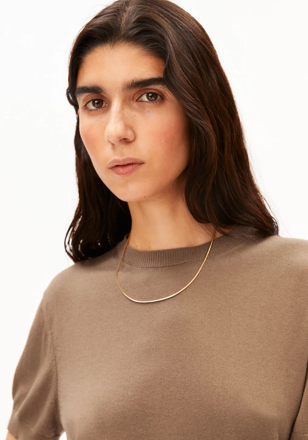 Fine Knit Short Sleeved Jumper - Amberwood