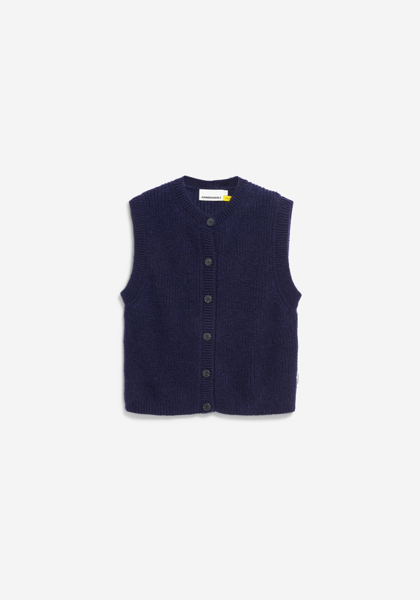 Helgea Premium Mohair Knit Top - Tinted Navy
