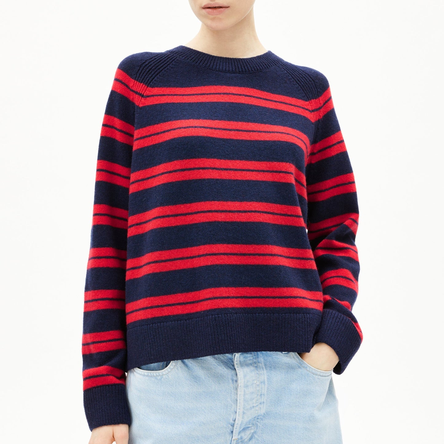 Liliriaa Fine Stripes - Tinted Navy/Candy Apple