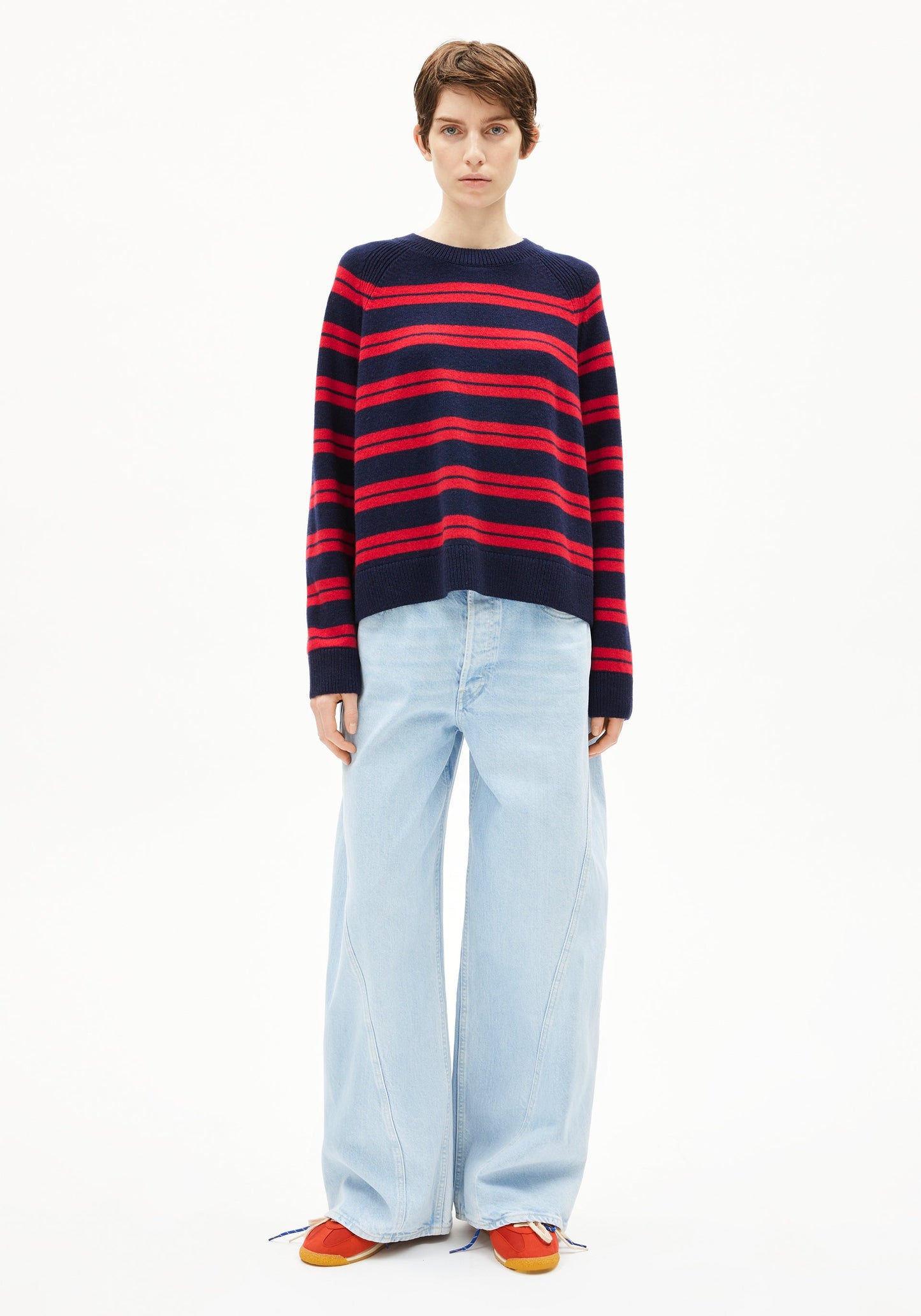 Liliriaa Fine Stripes - Tinted Navy/Candy Apple