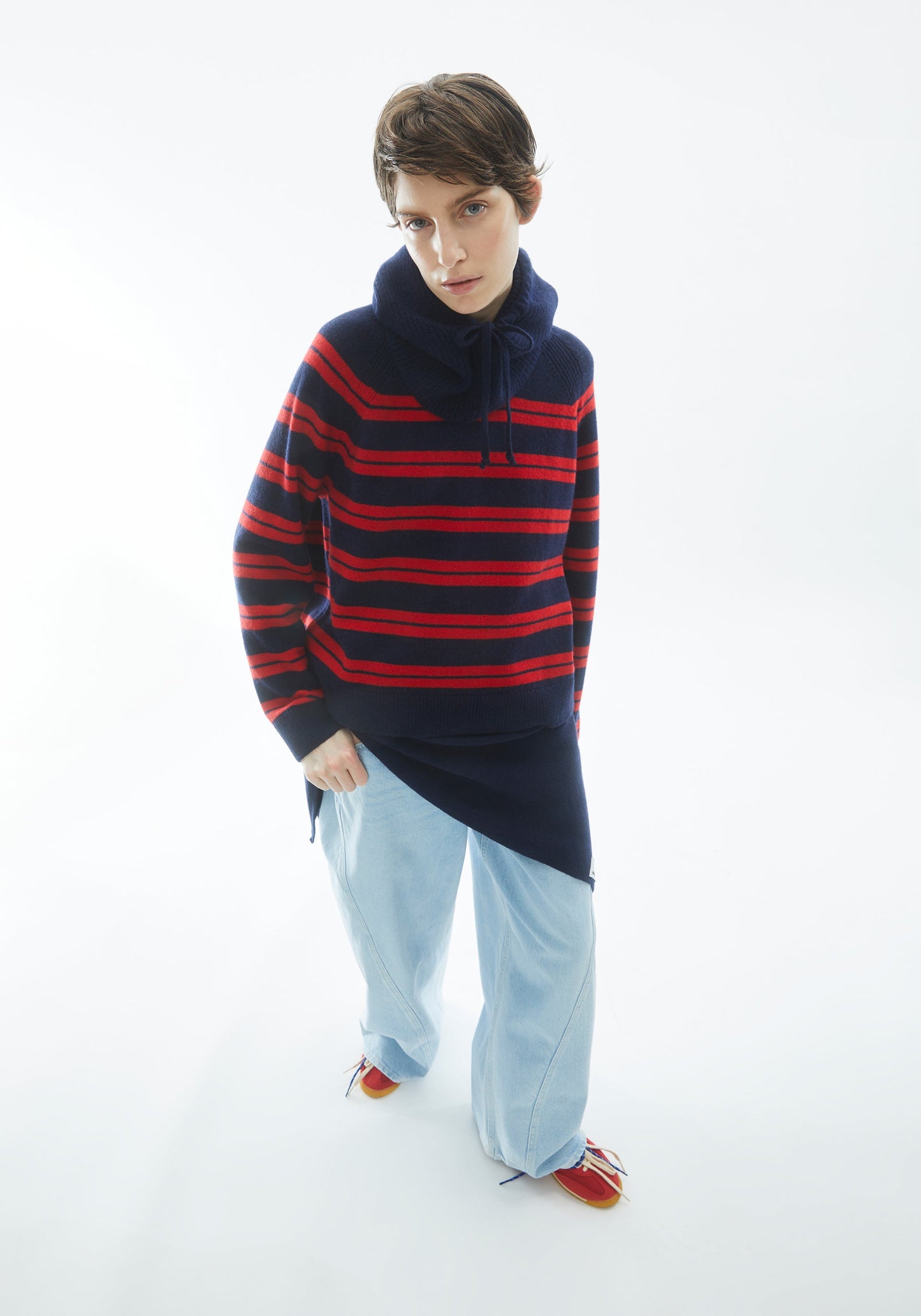 Liliriaa Fine Stripes - Tinted Navy/Candy Apple