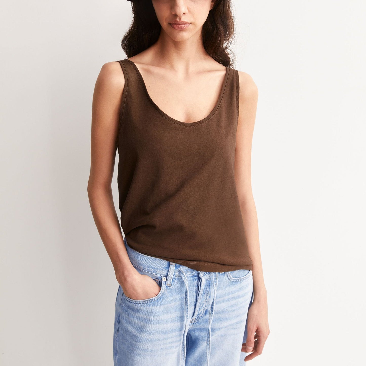 Linen Blend Top - Dried Palm