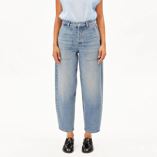 Detox Denim Baarly High Worker Barrel Jeans - Andromedar