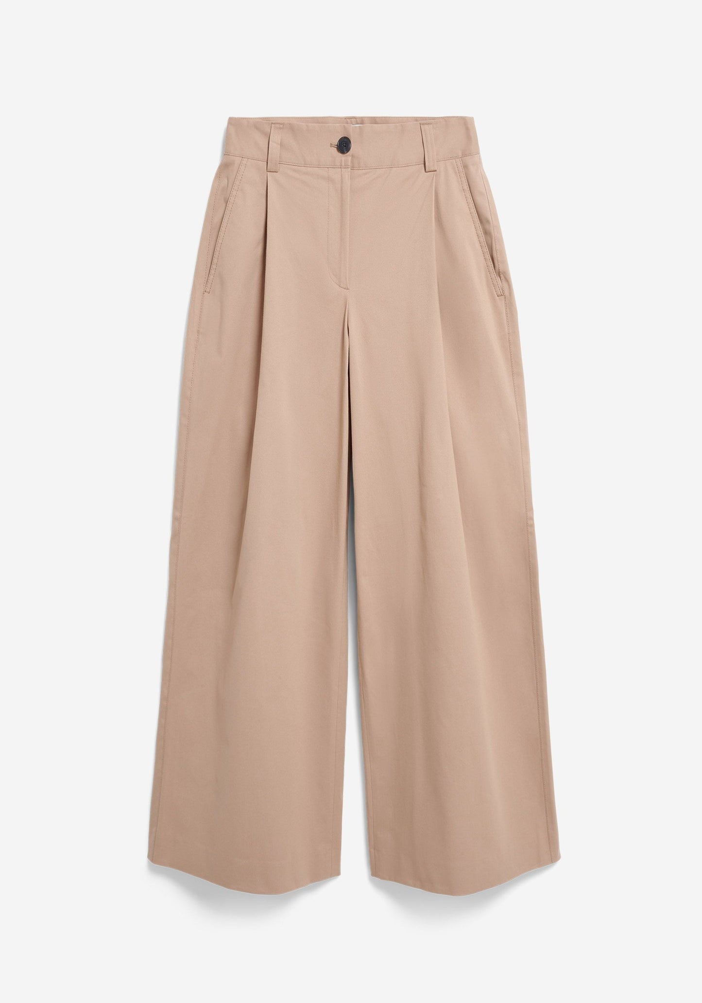 Wide Chino Twill Pants - True Camel