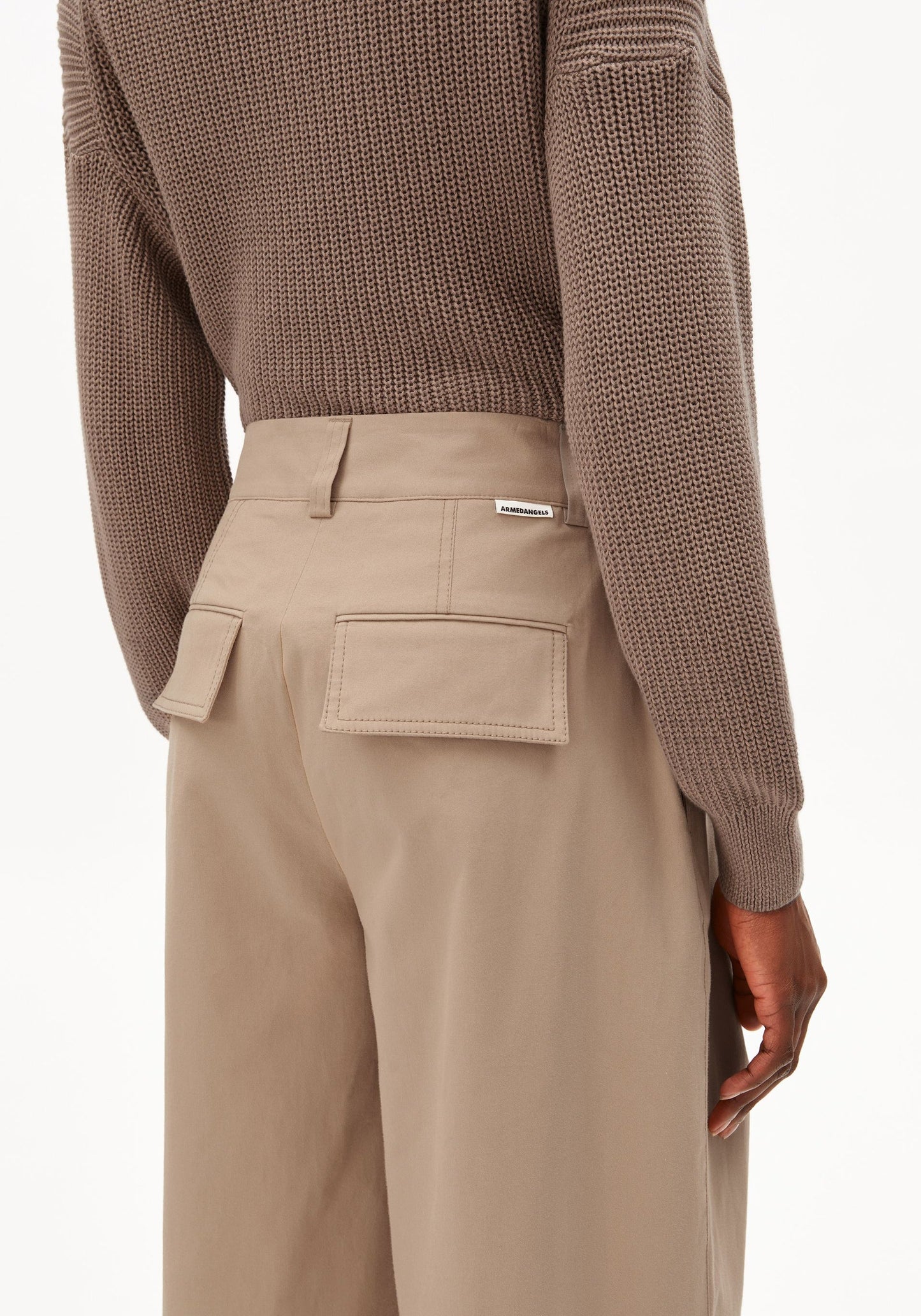 Wide Chino Twill Pants - True Camel
