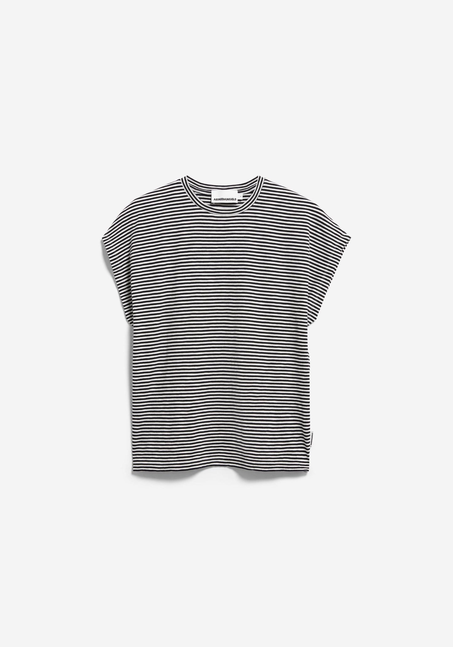 Slub Jersey Stripe T-Shirt - Black/Oatmilk