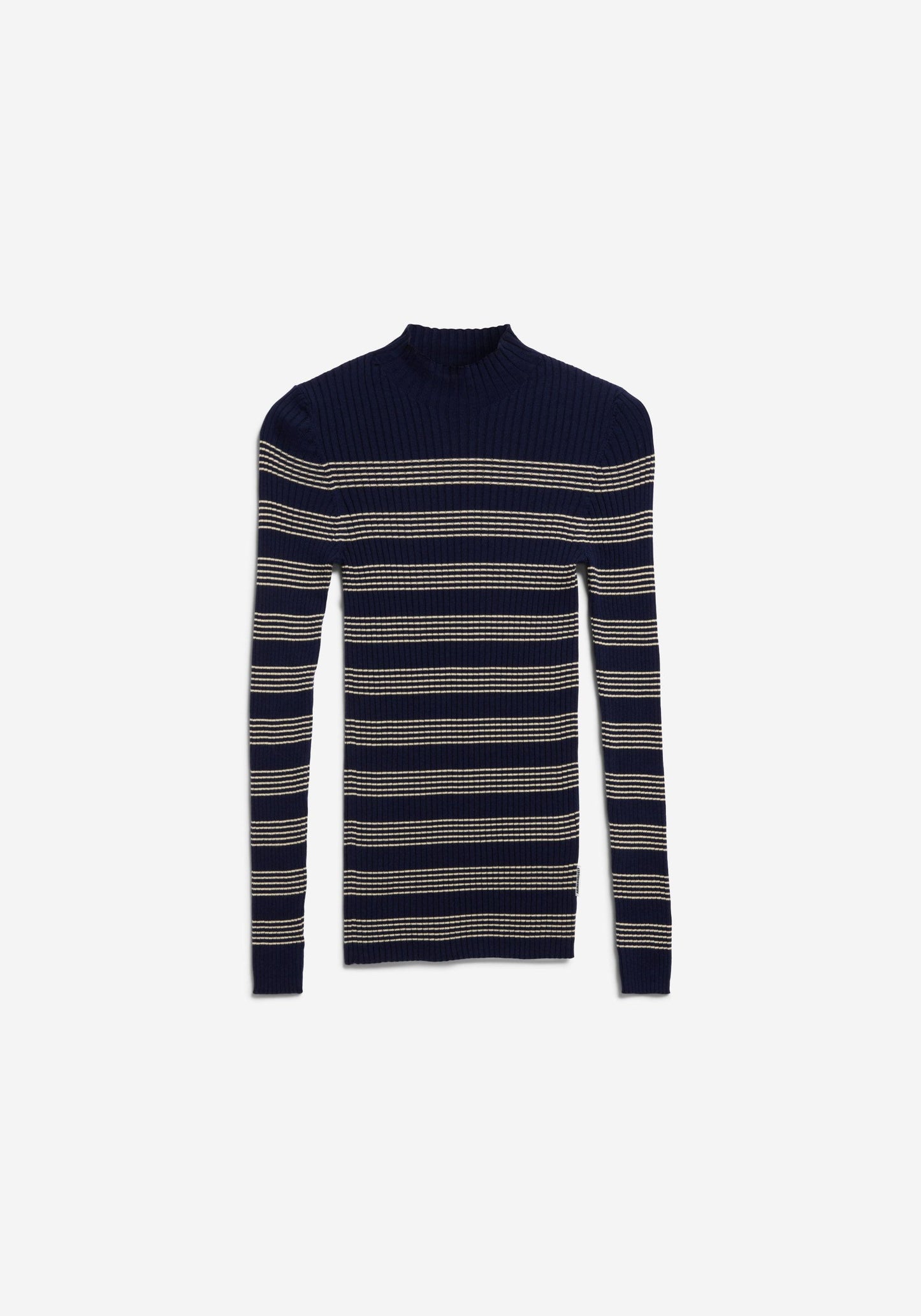 Alaania Striped Knitted Longsleeve - Tinted Navy/Golden Hay