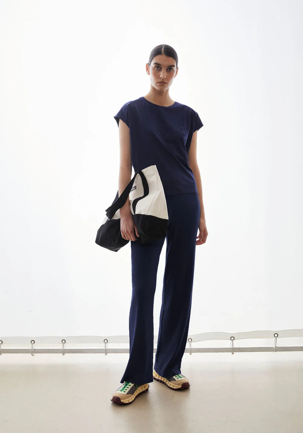 Slub Jersey Stripe T-Shirt - Tinted Navy