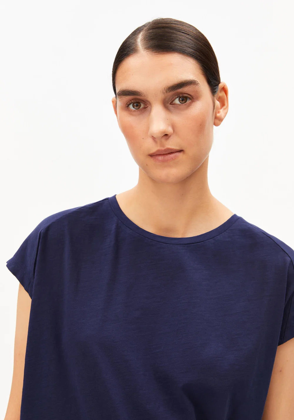 Slub Jersey Stripe T-Shirt - Tinted Navy