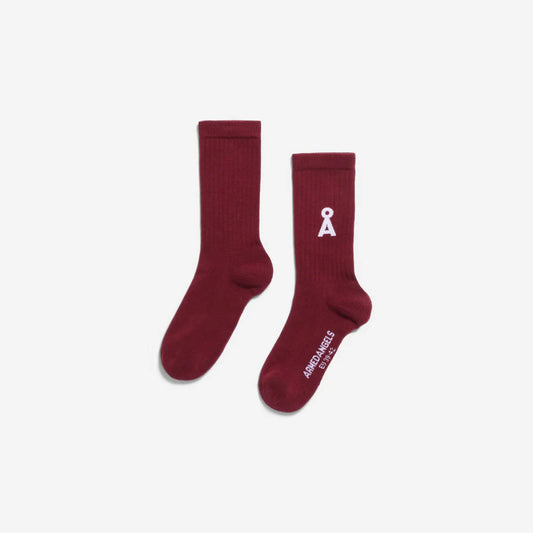 Saamus Bold Socks - Velvet Red