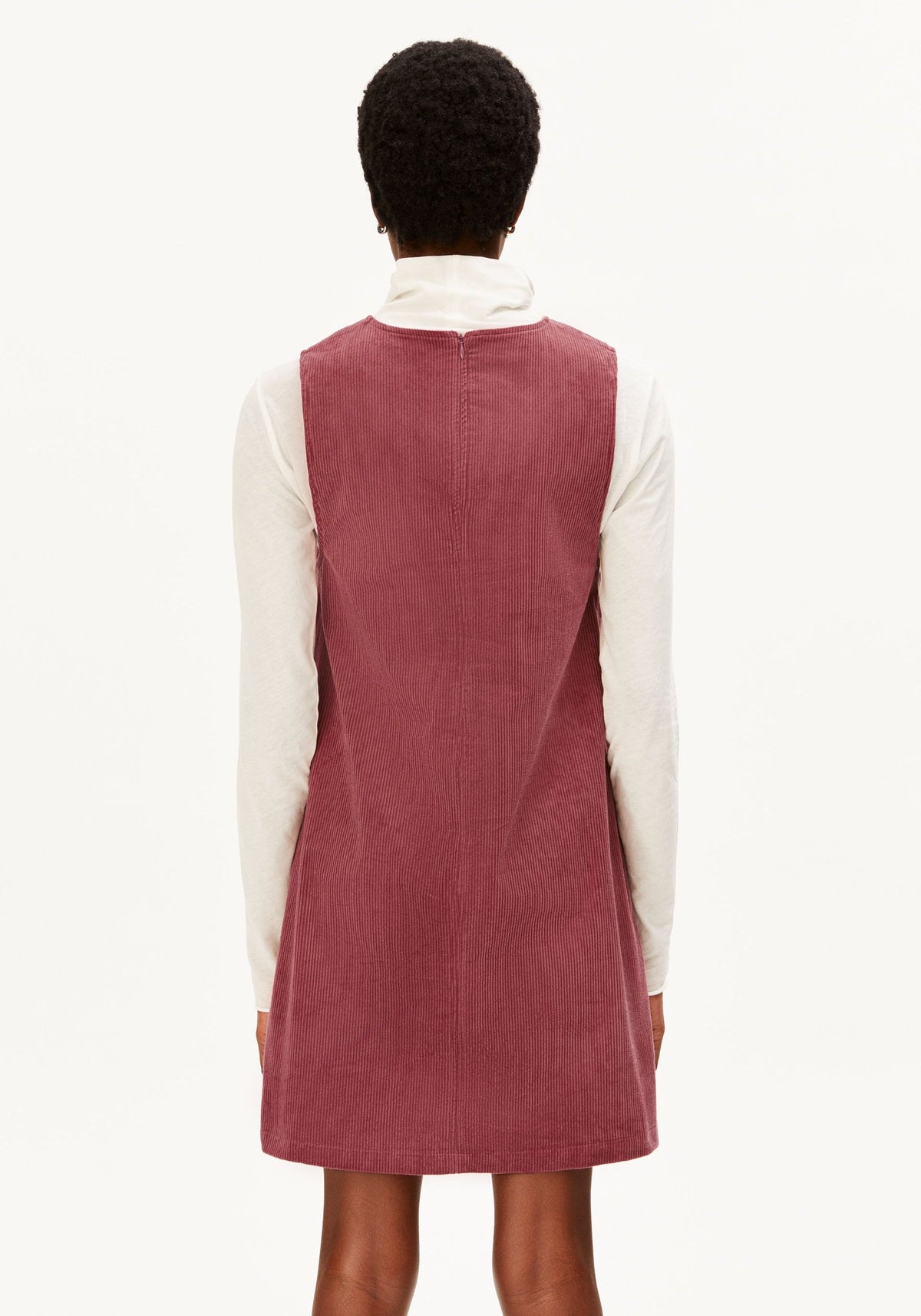 Corduroy Mini Dress - Velvet Ember