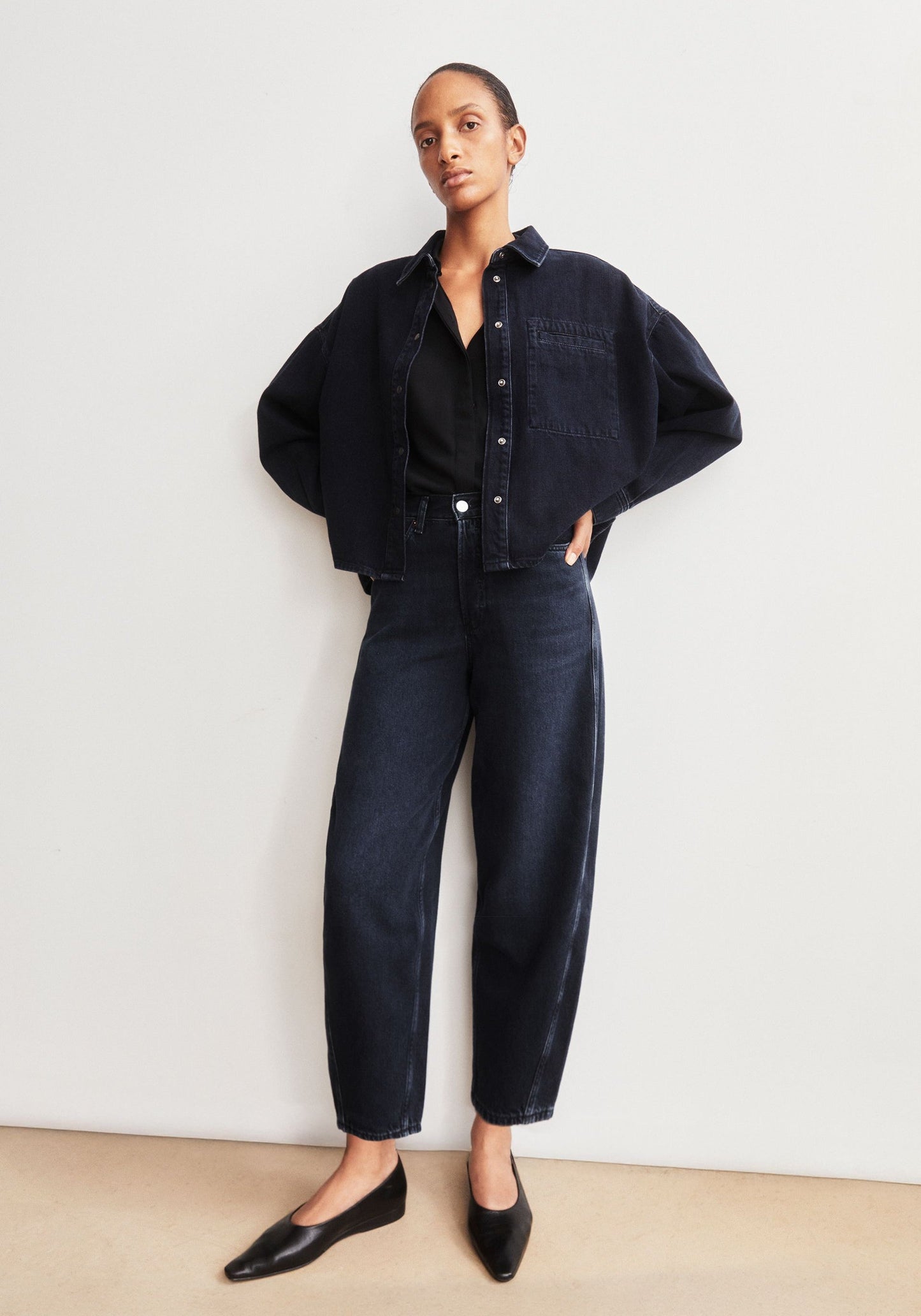 Detox Denim Baarly High Waist Barrel - Fluid Ink