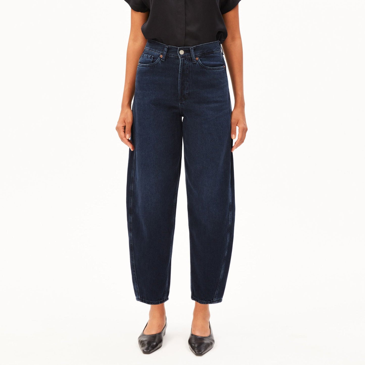 Detox Denim Baarly High Waist Barrel - Fluid Ink