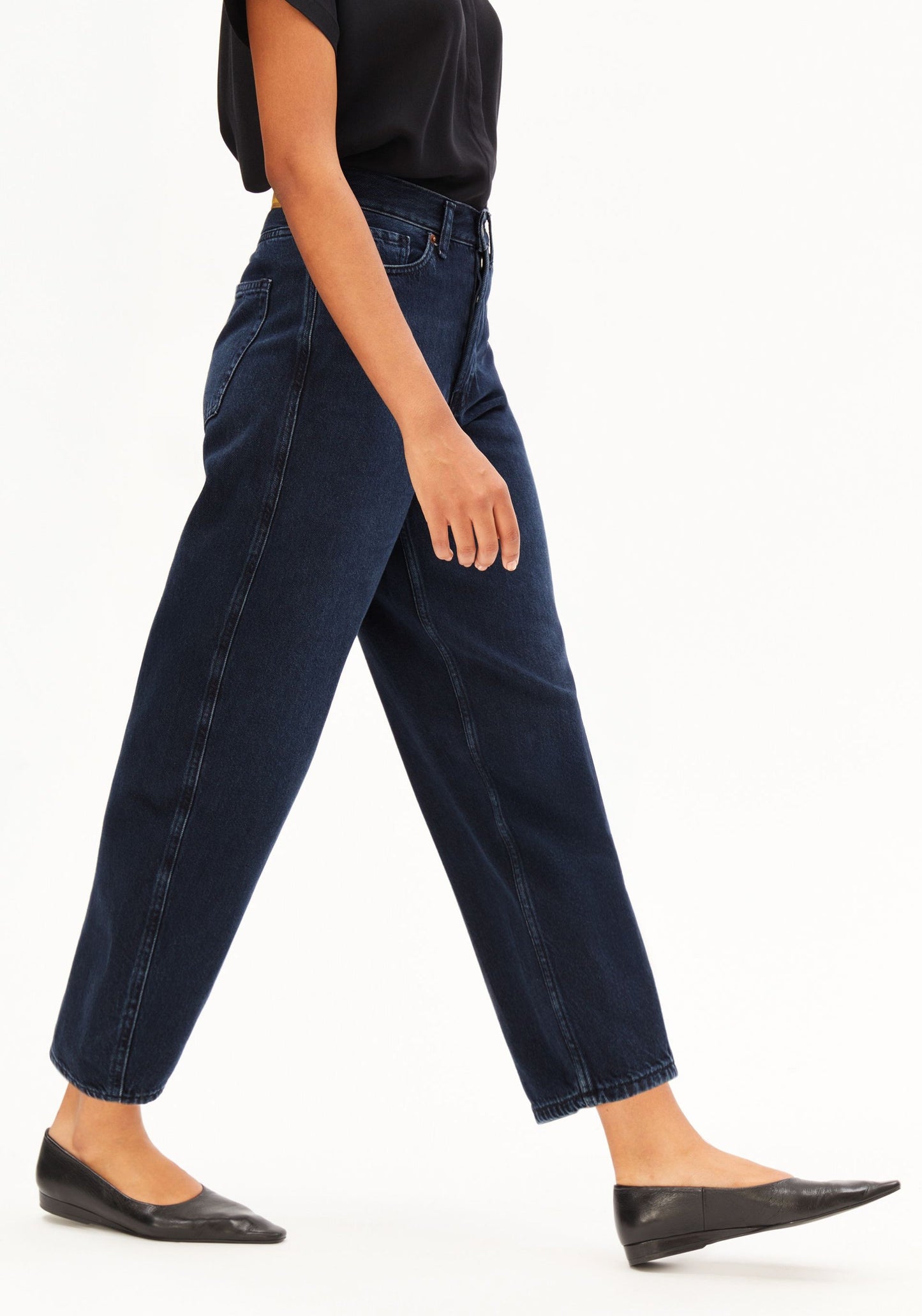 Detox Denim Baarly High Waist Barrel - Fluid Ink