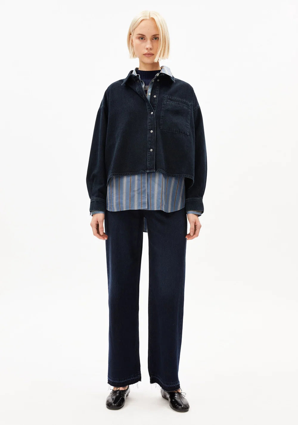 Nalaani Denim Blouse - Rinse