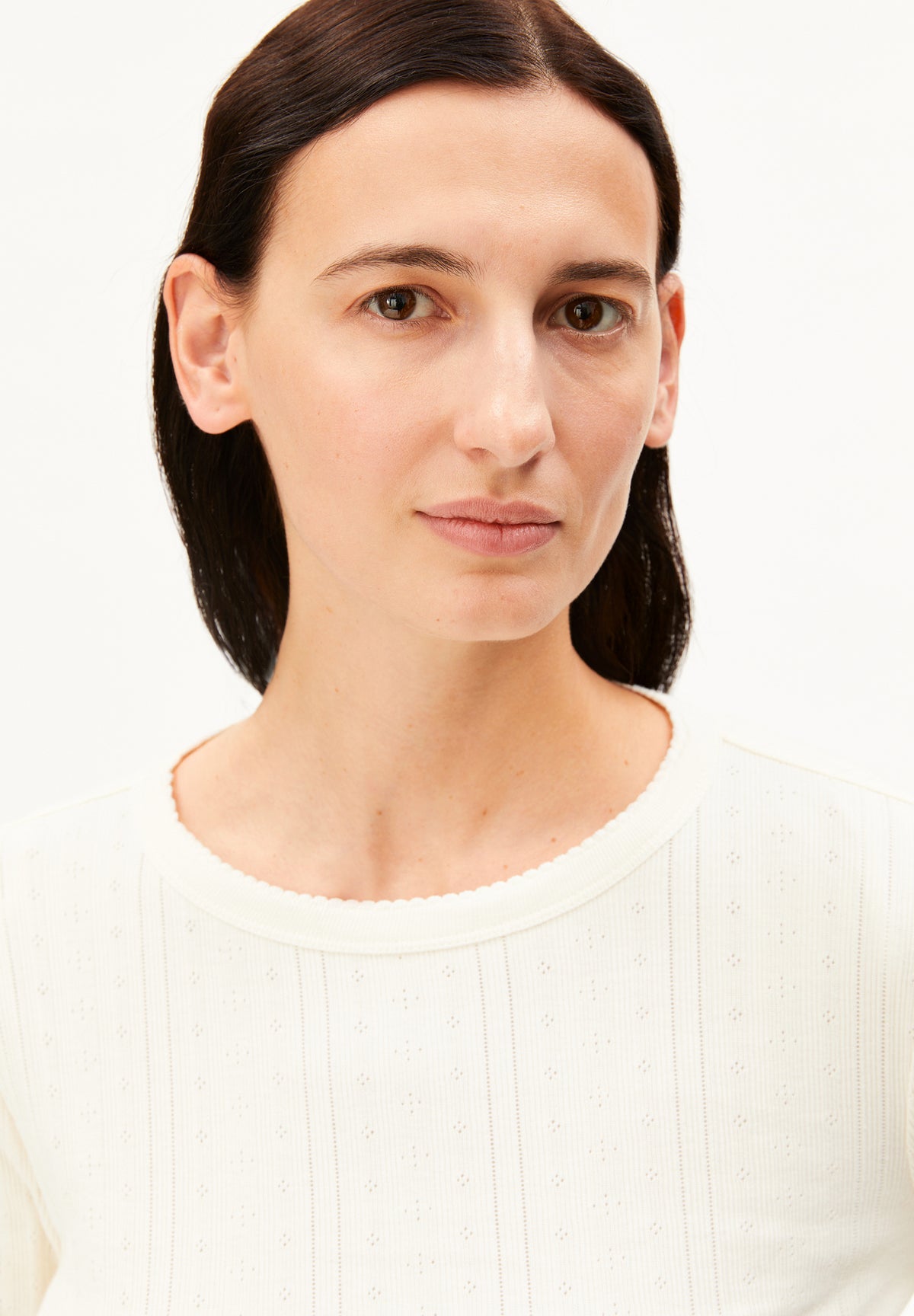 Pointelle Longsleeve - Oatmilk