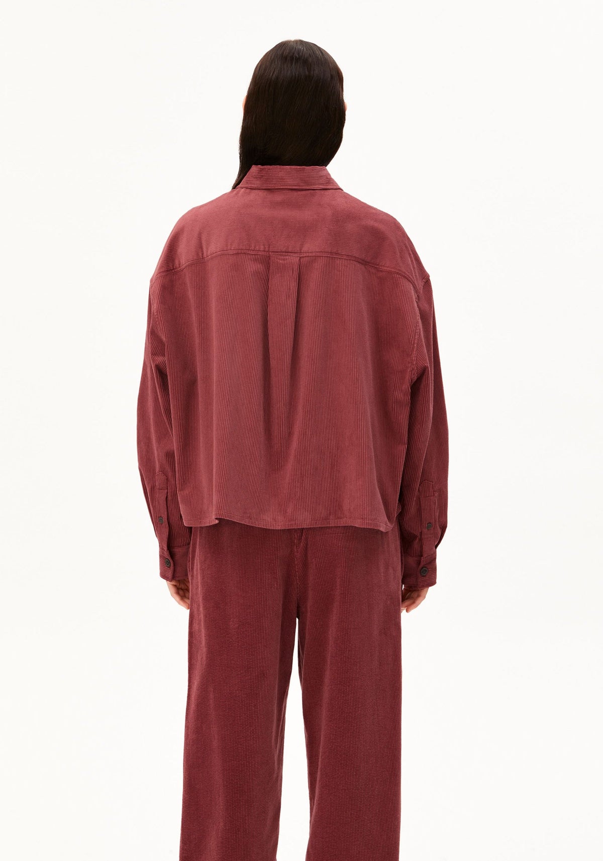 Nalaani Corduroy Blouse - Velvet Ember