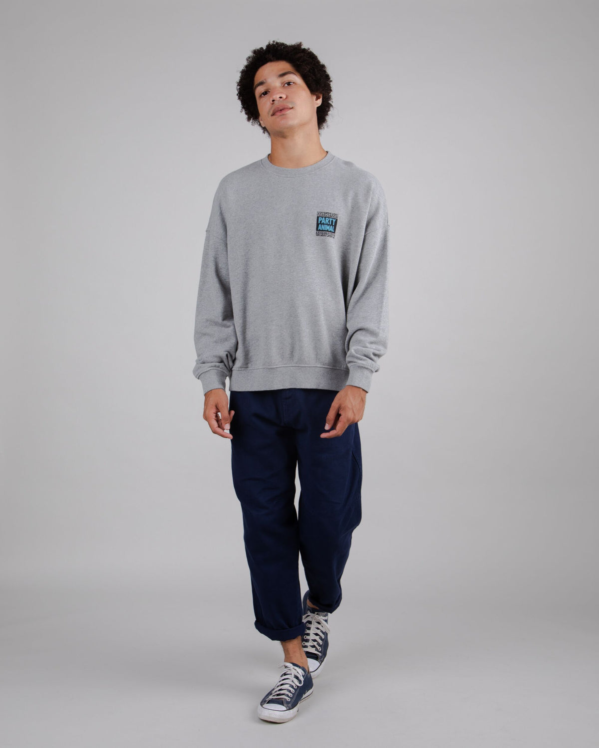 Yeye Weller Oversized Sweatshirt - Grey Melange