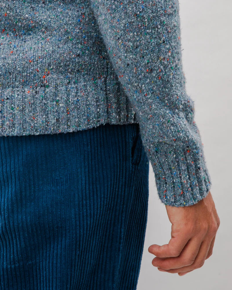 LAST ONE in L - Puzzle Raglan Wool Sweater - Dark Grey