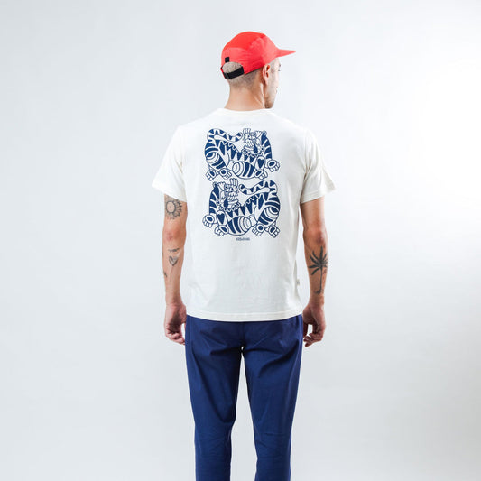 Asis Percales Tigris T-Shirt - Ecru