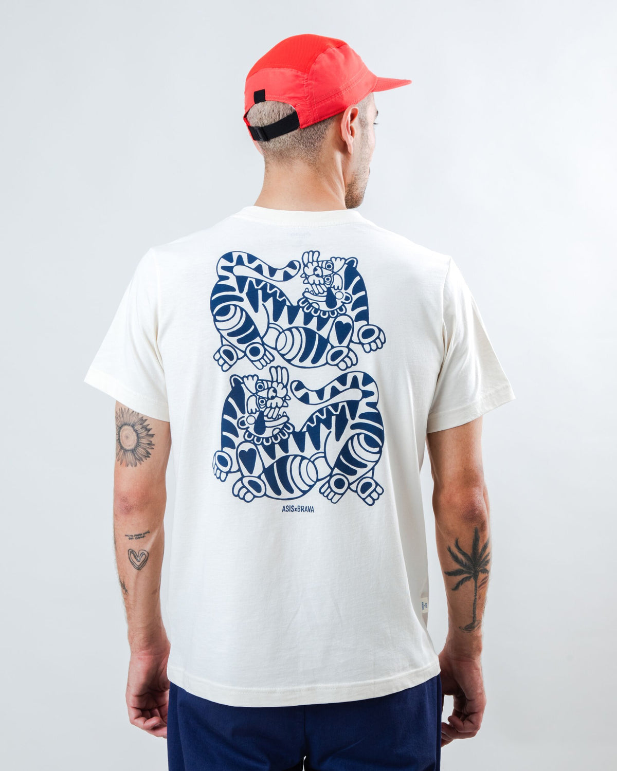 Asis Percales Tigris T-Shirt - Ecru