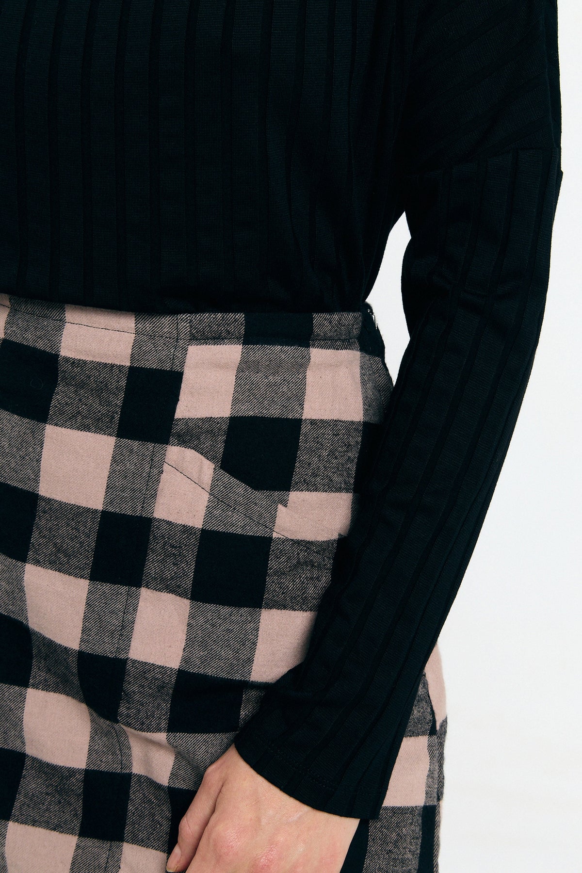 Faro Skirt - Check Black