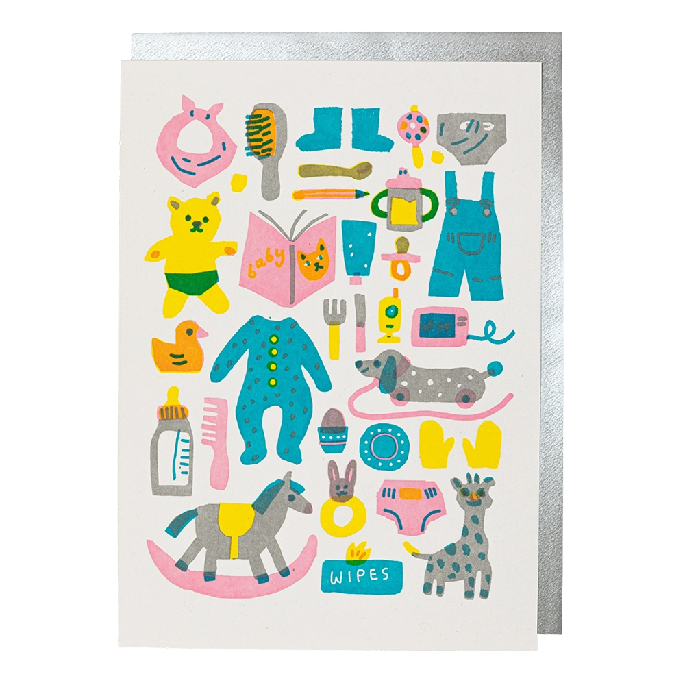 Archivist Gallery Greeting Card - New Baby Pattern