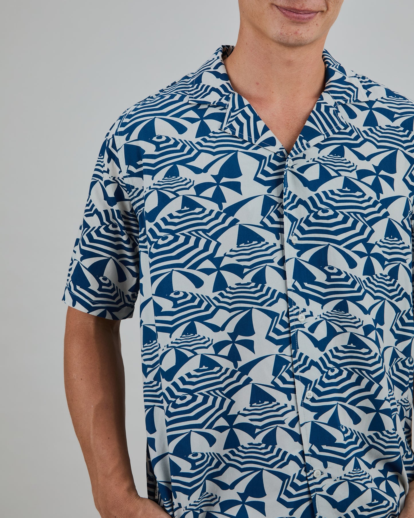 Sombrillas Aloha Shirt - Blue