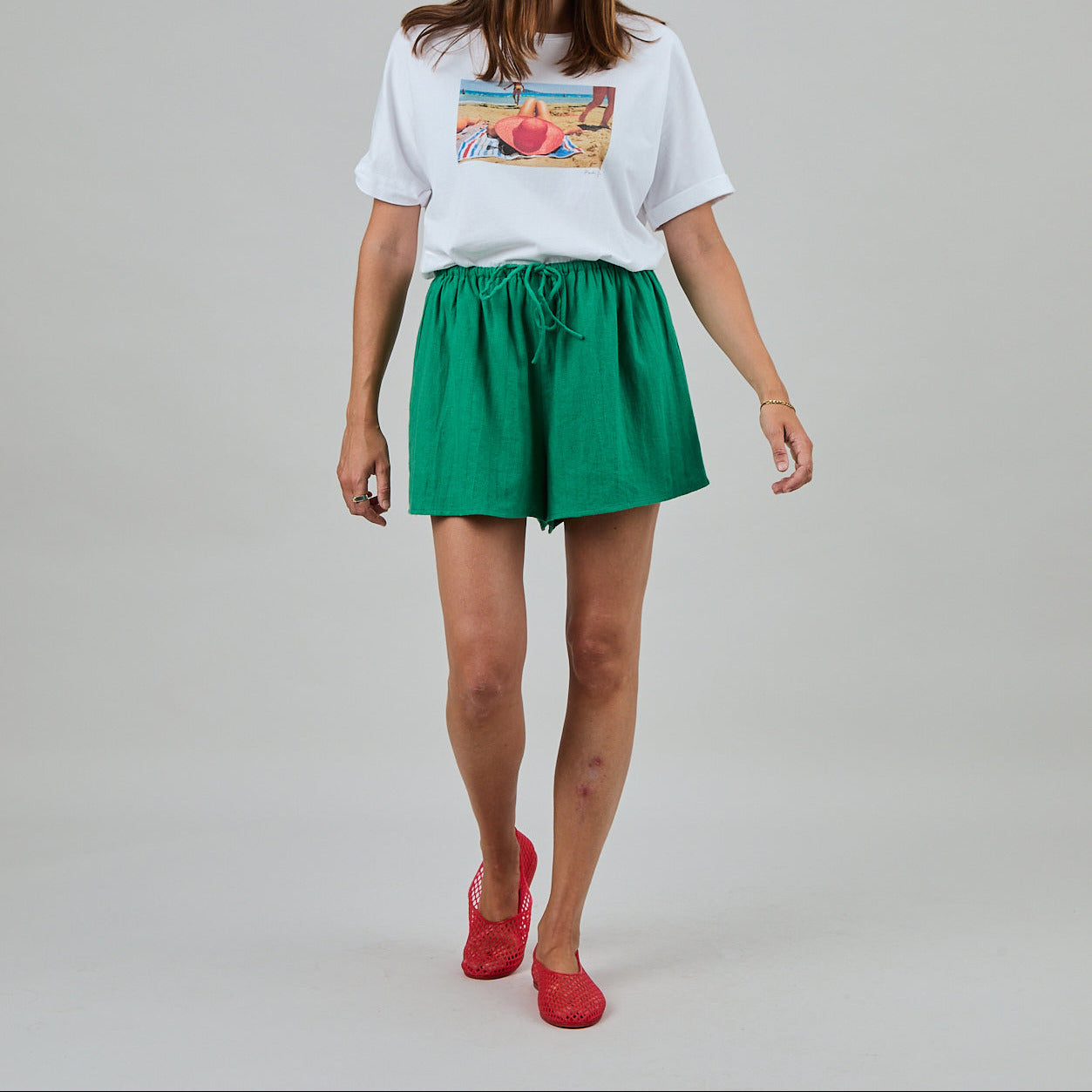 Bali Loose Shorts - Green