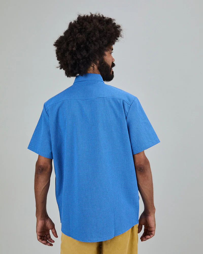 Asis Boxy Shirt - Blue Vichy