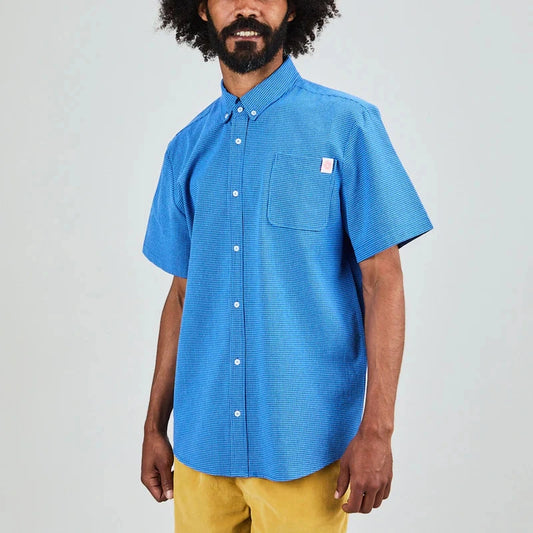 Asis Boxy Shirt - Blue Vichy