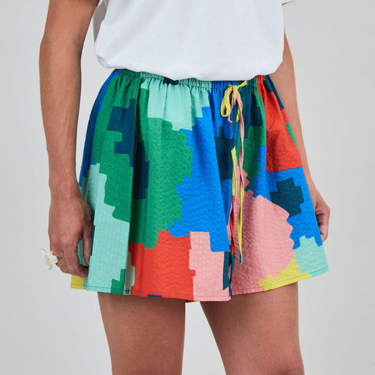LAST ONE in M - Bali Loose Shorts - Maxi Flower