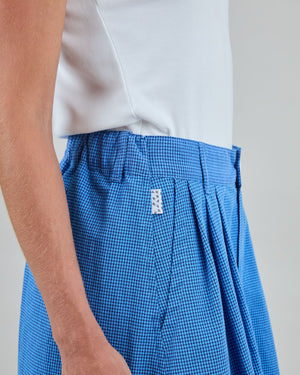 Midi Skirt - Blue Vichy