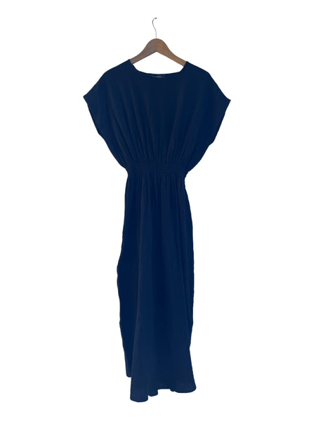 Magnolia Dress - Navy Blue Muslin