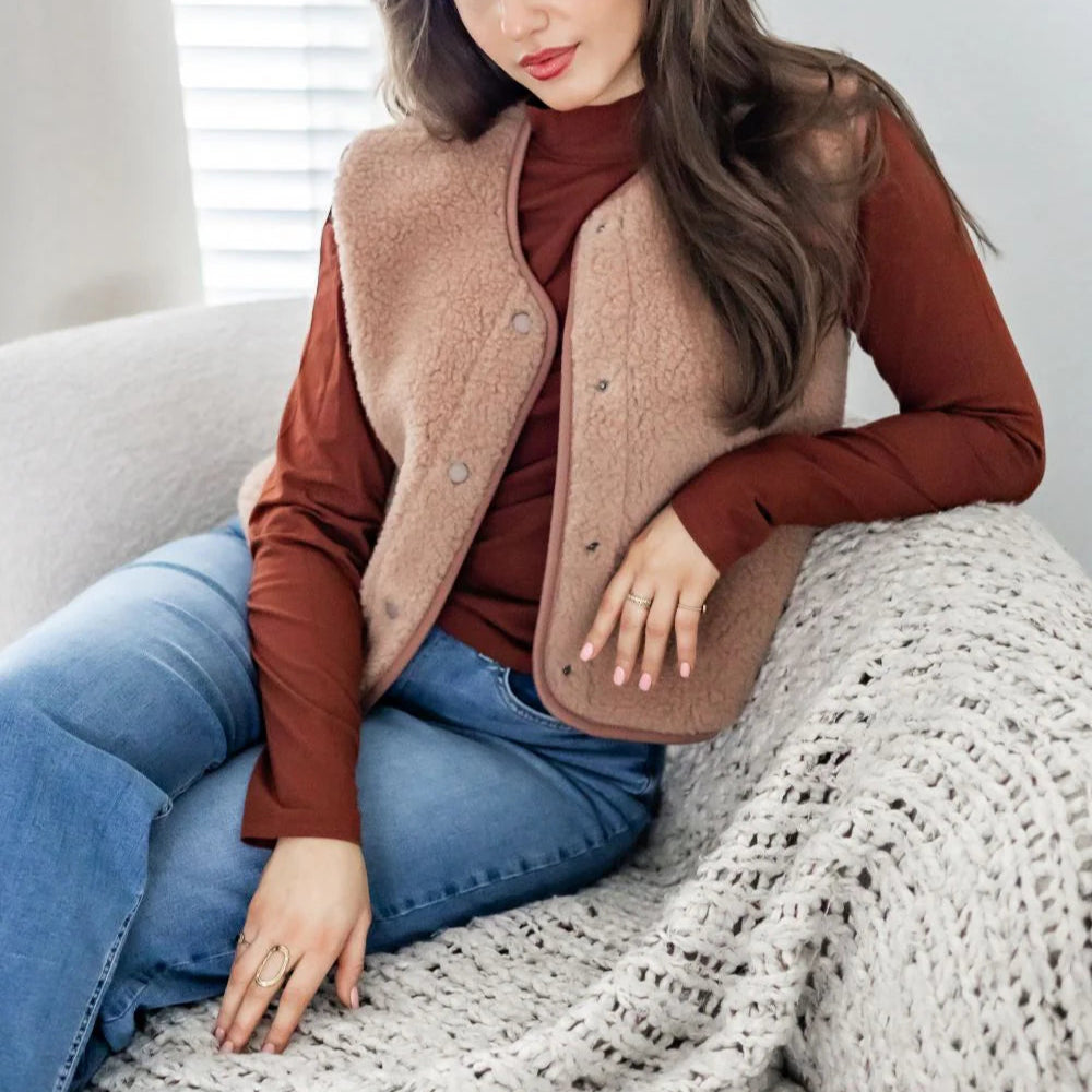 Tyb Light Wool Bodywarmer - Rugby Tan