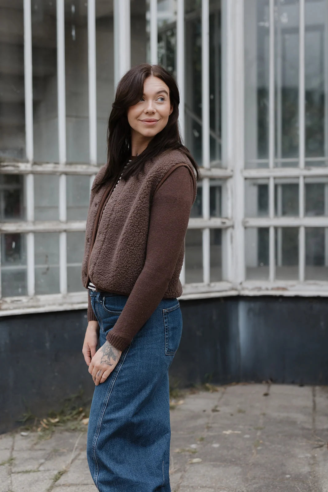 Tyb Light Wool Bodywarmer - Choco Martini