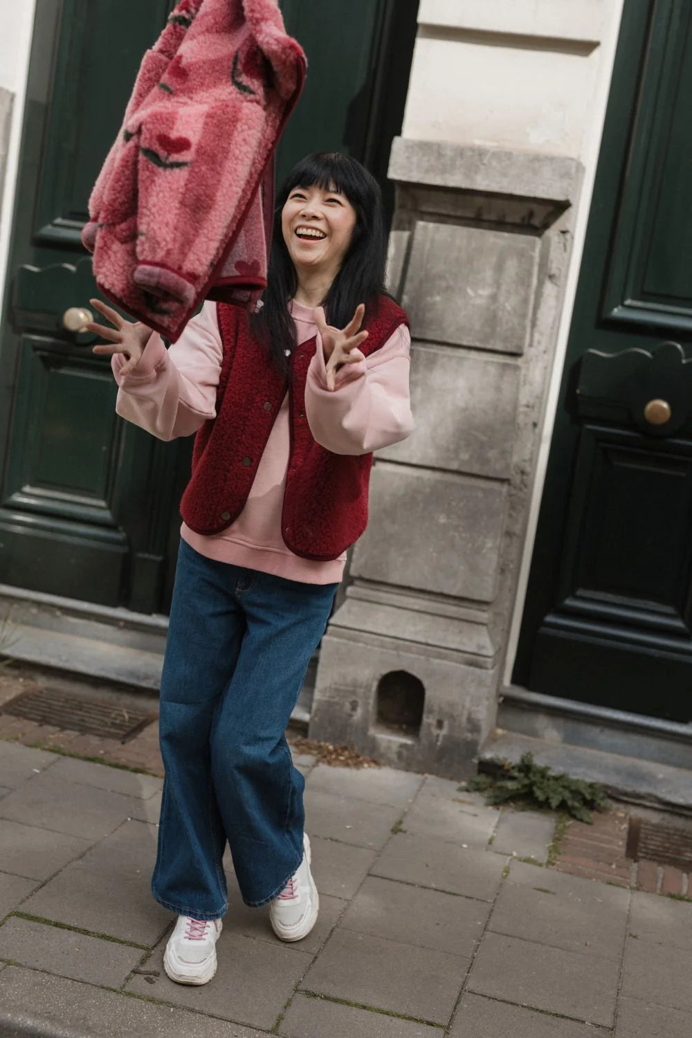 Tyb Light Wool Bodywarmer - Beet Light