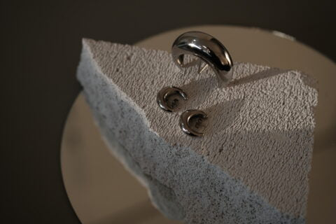 Bold Cuff Earrings - Silver