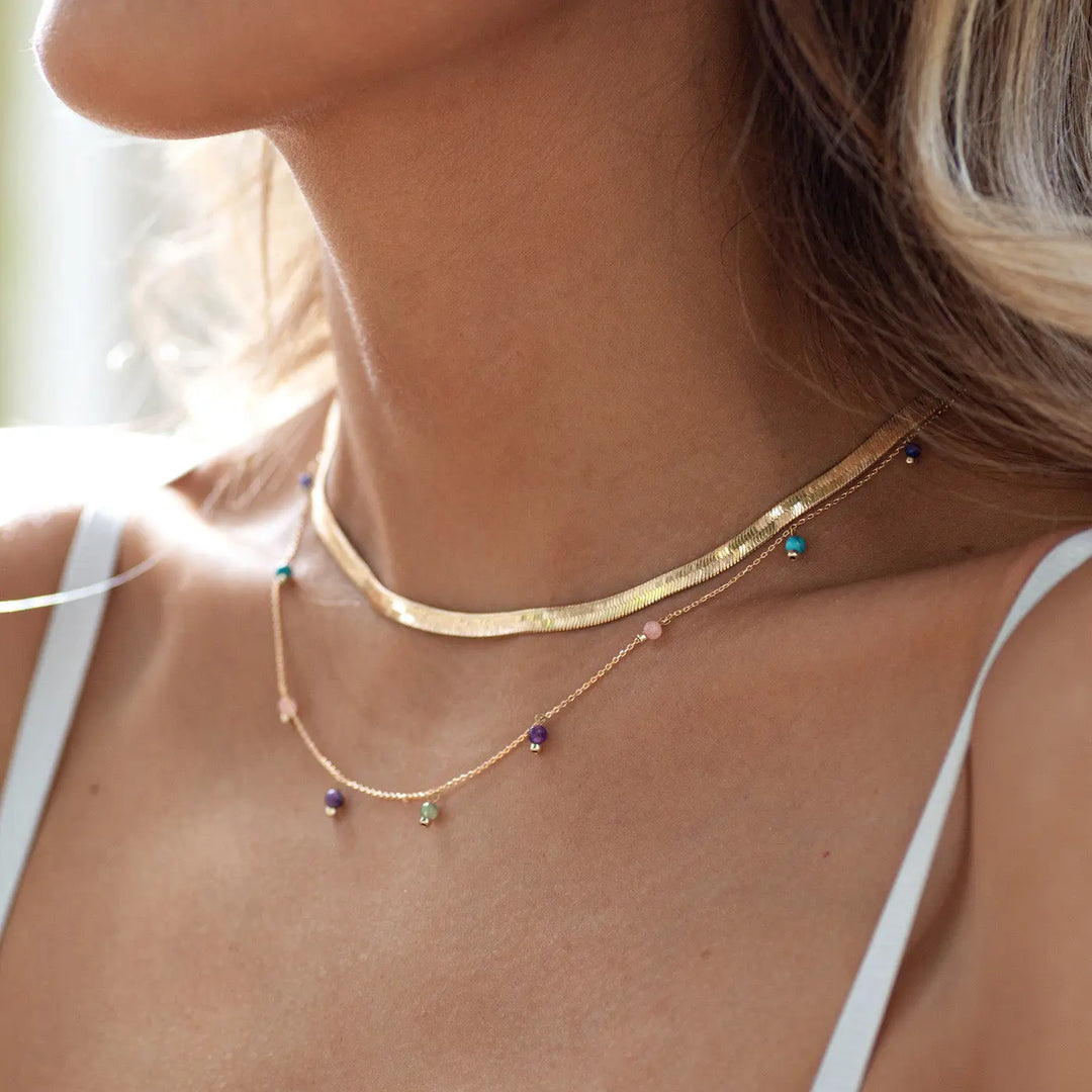 Ivy Snake Chain Necklace - Gold