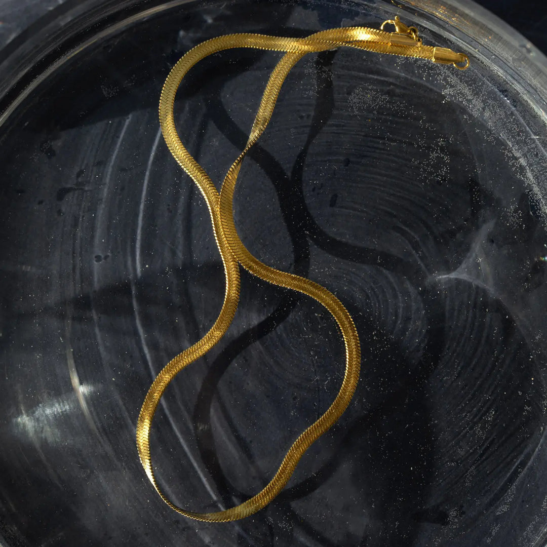 Ivy Snake Chain Necklace - Gold