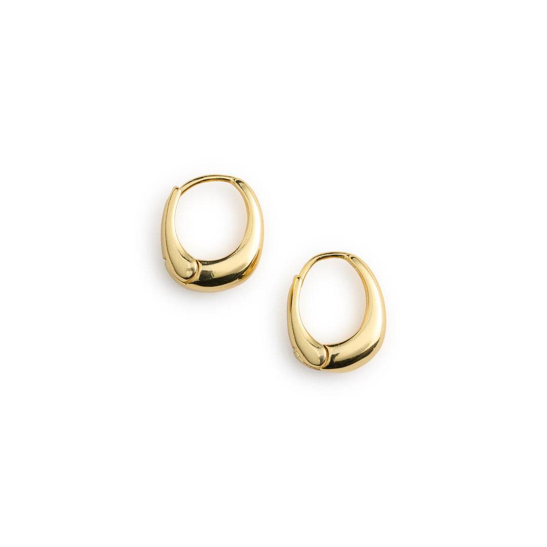 Hedvig Classic Wide Hoop Earrings - Gold